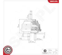 Support moteur ESEN SKV 75SKV197