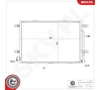 ESEN SKV 86SKV015 Condenseur, climatisation pour AUDI,SEAT