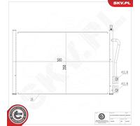 ESEN SKV 86SKV035 Condenseur, climatisation