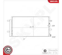 ESEN SKV 86SKV070 Condenseur, climatisation pour AUDI