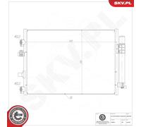 ESEN SKV 86SKV083 Condenseur, climatisation pour FORD