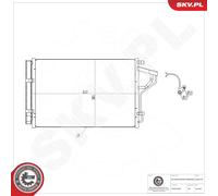 ESEN SKV 86SKV138 Condenseur, climatisation pour HYUNDAI,KIA