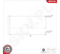 ESEN SKV 86SKV175 Condenseur, climatisation pour TOYOTA