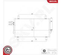 ESEN SKV 86SKV182 Condenseur, climatisation
