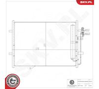 Condenseur, climatisation ESEN SKV 86SKV215