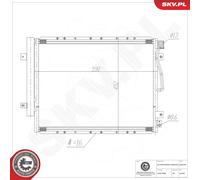 ESEN SKV 86SKV236 Condenseur, climatisation