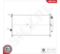 ESEN SKV 86SKV237 Condenseur, climatisation pour NISSAN