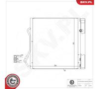 ESEN SKV 86SKV270 Condenseur, climatisation