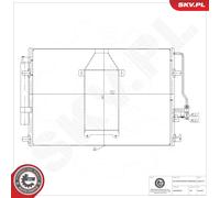 ESEN SKV 86SKV271 Condenseur, climatisation pour MERCEDES-BENZ