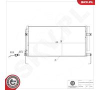 ESEN SKV 86SKV294 Condenseur, climatisation pour HYUNDAI