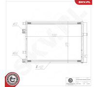 ESEN SKV 86SKV298 Condenseur, climatisation pour HYUNDAI,KIA