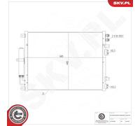 ESEN SKV 86SKV304 Condenseur, climatisation pour CHRYSLER,DODGE