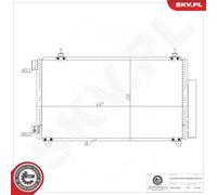 ESEN SKV 86SKV307 Condenseur, climatisation pour TOYOTA