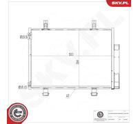 ESEN SKV 86SKV359 Condenseur, climatisation
