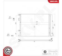 ESEN SKV 86SKV401 Condenseur, climatisation pour KIA