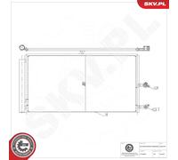 ESEN SKV 86SKV442 Condenseur, climatisation pour VOLVO