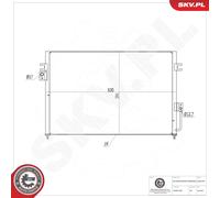 ESEN SKV 86SKV465 Condenseur, climatisation pour HYUNDAI