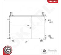 ESEN SKV 86SKV477 Condenseur, climatisation
