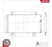 ESEN SKV 86SKV488 Condenseur, climatisation pour LEXUS