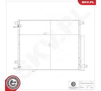 ESEN SKV 86SKV511 Condenseur, climatisation pour HONDA
