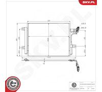ESEN SKV 86SKV531 Condenseur, climatisation pour MAZDA