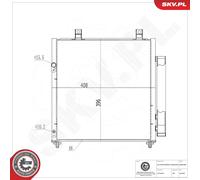 Condenseur, climatisation ESEN SKV 86SKV589