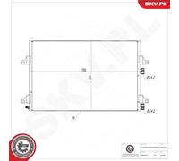 ESEN SKV 86SKV603 Condenseur, climatisation