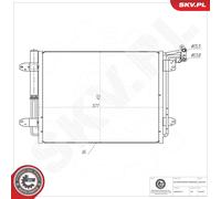 ESEN SKV 86SKV629 Condenseur, climatisation