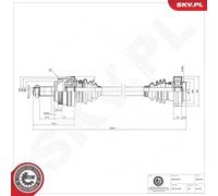 ESEN SKV 40SKV029 Arbre de transmission