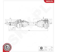 ESEN SKV Arbre de Transmission pour BMW 5er Touring E61 525d 530d E60 E91