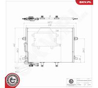 Esen Skv Condensateur Climatisation Aluminium Pour Mercedes-Benz E-Class