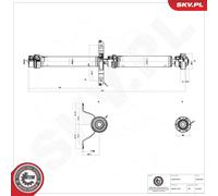 ESEN SKV L'Arbre D'Entraînement Arbre Arrière pour Audi A4 Toute 8KH B8 8K5 8K2