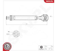 ESEN SKV L'Arbre D'Entraînement Arbre Avant pour Land Rover Freelander LN _L314