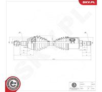 ESEN SKV 40SKV030 Arbre de transmission