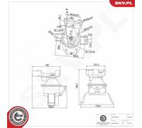 ESEN SKV Support De Moteur Montage À Droite Pour Honda Civic IX Berline 1.8 1.6