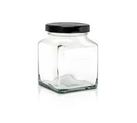 "Esencia Andalusí" 12 bocaux hermétiques en verre 230 ml avec couvercle à visser, boîtes en verre résistant pour conserve, stockage des aliments, conteneurs pour organisation de cuisine