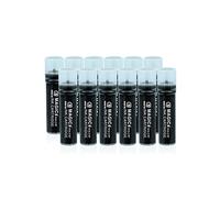ESENG® Lot de 12 cartouches de marqueurs pour tableau blanc Magic WM-218, séchage rapide, effaçables à sec sans laisser de traces (noir)