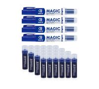ESENG® Marqueur pour tableau blanc MAGIC WM-218, 4x marqueurs + 24x cartouches (bleu)