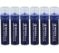 ESENG® Marqueur pour tableaux blancs Recharges MAGIC WM-218T, bleu 6 cartouches