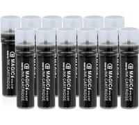 ESENG® Marqueur pour tableaux blancs Recharges MAGIC WM-218T, noir 12 cartouches