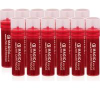 ESENG® Marqueur pour tableaux blancs Recharges MAGIC WM-218T, rouge 12 cartouches