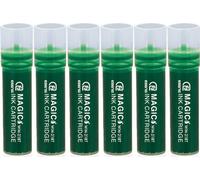 ESENG® Marqueur pour tableaux blancs Recharges MAGIC WM-218T, vert 6 cartouches