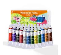 ESENG® Premium Watercolours FRUIT WP-12, set de 12 tubes x 12ml, pour débutants, amateurs, professionnels et artistes.