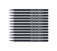ESENG® Set de crayons graphite PEARL PL-12G, crayons graphite pur, mine solide|Sans bois |Sans plastique pour le dessin en noir avec 12 degrés de dureté différents