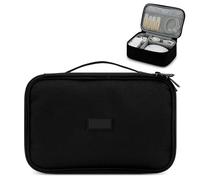 Esenlong Étui de voyage pour appareils électroniques, pour disques durs, câbles, câble USB, chargeur de carte SD, banque d'alimentation, Noir , Mode