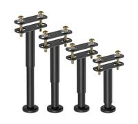 Esenlong Lot de 4 pieds de support réglables en hauteur pour cadre de lit - Pieds de support lourds pour cadre de lit, canapé, meubles