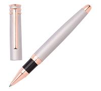 Cerruti 1881 - Stylo roller Austin - Encre noire - Coffret cadeau (chrome diamant)
