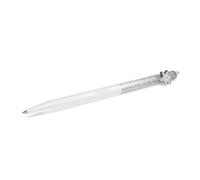 Swarovski Stylo à Bille Crystalline, Forme octogonale, Flocon de Neige, Blanc, Laqué Blanc