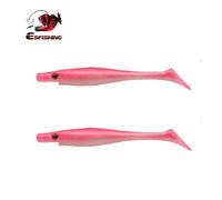ESFISHING Leurres Souples de Pêche, Modèle Hog Shad, 100mm 125mm 150mm, Appât en Silicone pour Pêche en Mer, SwimBait, Isca Artificielle CA115