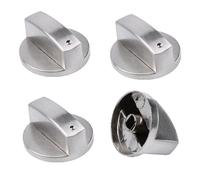 Esforzarse Lot de 8 boutons de gaz, 6 mm de couvercle de pommeau d'accessoires de rechange pour cuisinière à gaz universelle, en métal, boutons de four, boutons rotatifs pour cuisinières et plaques de